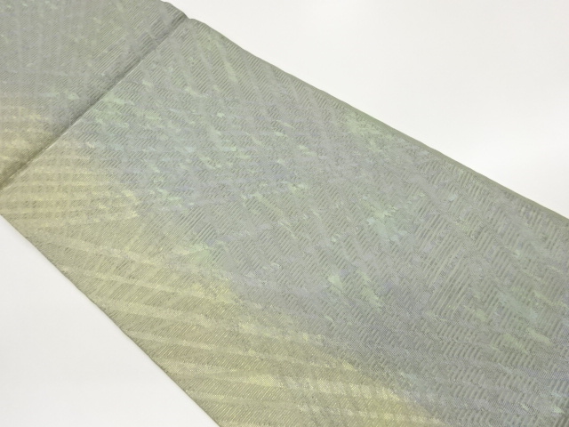 JAPANESE FUKURO OBI FOR SUMMER / WOVEN DIAGONAL STRIPE
